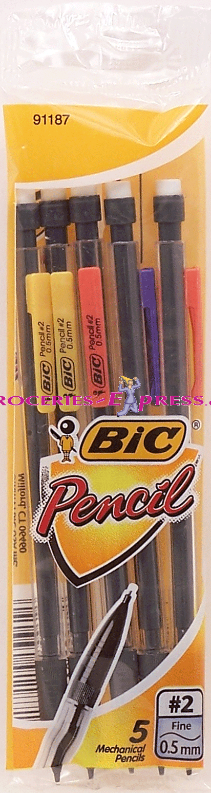Bic&nbsp;&nbsp;5 mechanical pencils #2 lead Full-Size Picture